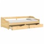 Sofá cama con 2 cajones madera maciza pino IRUN 90x200cm de vidaXL, Camas y somieres - Ref: Foro24-3185209, Precio: 228,71 €,...