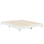 White engineered wood bed frame 140x190 cm by vidaXL, Beds and slatted bases - Ref: Foro24-832173, Price: 130,29 €, Discount: %