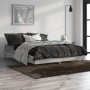 Estructura de cama madera de ingeniería gris hormigón 140x190cm de vidaXL, Camas y somieres - Ref: Foro24-832281, Precio: 112...