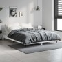 White engineered wood bed frame 135x190 cm by vidaXL, Beds and slatted bases - Ref: Foro24-832285, Price: 115,51 €, Discount: %