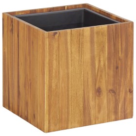 Arriate de madera maciza de acacia 33,5x33,5x33,5 cm de vidaXL, Maceteros y jardineras - Ref: Foro24-46568, Precio: 69,99 €, ...