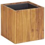 Arriate de madera maciza de acacia 33,5x33,5x33,5 cm de vidaXL, Maceteros y jardineras - Ref: Foro24-46568, Precio: 71,75 €, ...