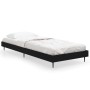 Estructura de cama madera de ingeniería negra 75x190 cm de vidaXL, Camas y somieres - Ref: Foro24-832310, Precio: 76,79 €, De...