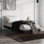 Estructura de cama madera de ingeniería negra 75x190 cm de vidaXL, Camas y somieres - Ref: Foro24-832310, Precio: 73,29 €, De...