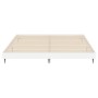 Estructura de cama madera de ingeniería blanco brillo 200x200cm de vidaXL, Camas y somieres - Ref: Foro24-832215, Precio: 141...