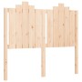 Double bed frame with solid wood headboard by vidaXL, Beds and slatted bases - Ref: Foro24-3192266, Price: 119,99 €, Discount: %