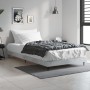 Estructura de cama madera de ingeniería gris hormigón 90x190 cm de vidaXL, Camas y somieres - Ref: Foro24-832305, Precio: 78,...