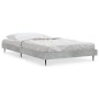 Estructura de cama madera de ingeniería gris hormigón 90x190 cm de vidaXL, Camas y somieres - Ref: Foro24-832305, Precio: 78,...