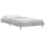 Estructura de cama madera de ingeniería gris hormigón 90x190 cm de vidaXL, Camas y somieres - Ref: Foro24-832305, Precio: 78,...