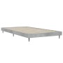 Estructura de cama madera de ingeniería gris hormigón 90x190 cm de vidaXL, Camas y somieres - Ref: Foro24-832305, Precio: 78,...