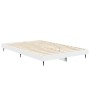 Estructura de cama madera de ingeniería blanca 120x190 cm de vidaXL, Camas y somieres - Ref: Foro24-832293, Precio: 112,83 €,...