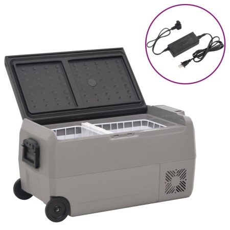 Cooler with wheels and black and gray PP and PE adapter 36 L by vidaXL, Refrigerators - Ref: Foro24-3154638, Price: 382,99 €,...