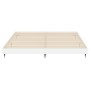 Estructura de cama madera de ingeniería blanco brillo 140x200cm de vidaXL, Camas y somieres - Ref: Foro24-832143, Precio: 140...