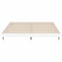 Estructura de cama madera de ingeniería blanca 200x200 cm de vidaXL, Camas y somieres - Ref: Foro24-832213, Precio: 121,97 €,...