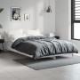 Estructura de cama madera de ingeniería gris hormigón 120x190cm de vidaXL, Camas y somieres - Ref: Foro24-832193, Precio: 111...