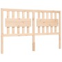 Double bed frame with solid wood headboard by vidaXL, Beds and slatted bases - Ref: Foro24-3192431, Price: 170,56 €, Discount: %