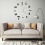 3D wall clock with modern design 100 cm XXL black by vidaXL, Wall clocks - Ref: Foro24-50635, Price: 16,70 €, Discount: %