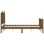 Estructura de cama matrimonio con cabecero madera marrón miel de vidaXL, Camas y somieres - Ref: Foro24-3192269, Precio: 143,...