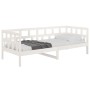 Sofá cama madera maciza de pino blanco 80x200 cm de vidaXL, Camas y somieres - Ref: Foro24-832679, Precio: 123,77 €, Descuent...