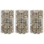 Circular gabion flowerbed 3 units galvanized steel Ø30x50 cm by vidaXL, Pots and planters - Ref: Foro24-152019, Price: 41,22 ...