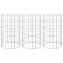 Circular gabion flowerbed 3 units galvanized steel Ø30x50 cm by vidaXL, Pots and planters - Ref: Foro24-152019, Price: 41,22 ...