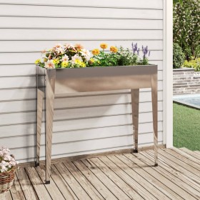 Galvanized steel planter 100.5x40.5x90 cm by vidaXL, Pots and planters - Ref: Foro24-152262, Price: 54,30 €, Discount: %