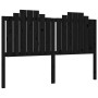 Bed frame with black solid wood headboard 160x200 cm by vidaXL, Beds and slatted bases - Ref: Foro24-3192310, Price: 195,72 €...