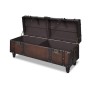 Brown 3-piece storage bench set by vidaXL, Benches for halls and storage - Ref: Foro24-240551, Price: 265,99 €, Discount: %