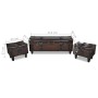 Brown 3-piece storage bench set by vidaXL, Benches for halls and storage - Ref: Foro24-240551, Price: 265,99 €, Discount: %