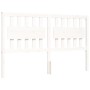 White solid wood bed frame with headboard 160x200 cm by vidaXL, Beds and slatted bases - Ref: Foro24-3192437, Price: 169,15 €...