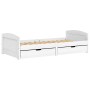 Sofa bed with 2 drawers solid white pine wood IRUN 90x200cm by vidaXL, Beds and slatted bases - Ref: Foro24-3185208, Price: 2...