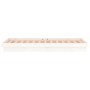 Estructura de cama con LED madera maciza blanca 90x190 cm de vidaXL, Camas y somieres - Ref: Foro24-832744, Precio: 185,06 €,...