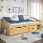 IRUN sofa bed with 3 solid pine wood drawers 90x200cm by vidaXL, Beds and slatted bases - Ref: Foro24-3185213, Price: 320,25 ...