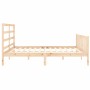 Estructura de cama con cabecero madera maciza 180x200 cm de vidaXL, Camas y somieres - Ref: Foro24-3191921, Precio: 129,93 €,...