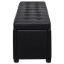 Black faux leather storage ottoman by vidaXL, Benches for halls and storage - Ref: Foro24-242407, Price: 109,08 €, Discount: %