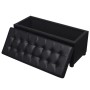 Black faux leather storage ottoman by vidaXL, Benches for halls and storage - Ref: Foro24-242407, Price: 109,08 €, Discount: %