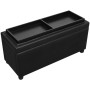 Black faux leather storage ottoman by vidaXL, Benches for halls and storage - Ref: Foro24-242407, Price: 109,08 €, Discount: %