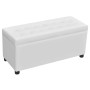 White Faux Leather Storage Ottoman by vidaXL, Benches for halls and storage - Ref: Foro24-242406, Price: 93,51 €, Discount: %