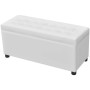 White Faux Leather Storage Ottoman by vidaXL, Benches for halls and storage - Ref: Foro24-242406, Price: 93,51 €, Discount: %