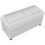 White Faux Leather Storage Ottoman by vidaXL, Benches for halls and storage - Ref: Foro24-242406, Price: 93,51 €, Discount: %