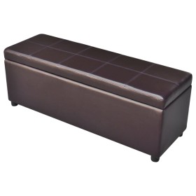 Long Brown Wooden Storage Bench by vidaXL, Benches for halls and storage - Ref: Foro24-241064, Price: 161,31 €, Discount: %