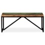 Recycled solid wood bench 110x35x45 cm by vidaXL, Benches for halls and storage - Ref: Foro24-244901, Price: 115,99 €, Discou...