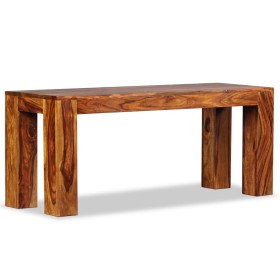 Banco de madera maciza de sheesham 110x35x45 cm de vidaXL, Bancos para recibidores y almacenamiento - Ref: Foro24-244352, Pre...