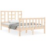 Estructura de cama de matrimonio con cabecero madera maciza de vidaXL, Camas y somieres - Ref: Foro24-3191941, Precio: 112,18...