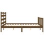 Honey brown wooden bed frame with headboard 160x200 cm by vidaXL, Beds and slatted bases - Ref: Foro24-3192049, Price: 162,32...