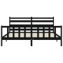 Estructura de cama con cabecero madera maciza negro 180x200 cm de vidaXL, Camas y somieres - Ref: Foro24-3192055, Precio: 187...