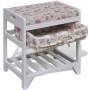 Storage bench with shoe rack and paulownia wood basket by vidaXL, Benches for halls and storage - Ref: Foro24-241541, Price: ...