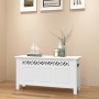 Baroque-style white MDF storage bench by vidaXL, Benches for halls and storage - Ref: Foro24-242646, Price: 158,38 €, Discoun...