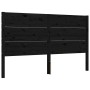 Estructura de cama con cabecero madera maciza negro 160x200 cm de vidaXL, Camas y somieres - Ref: Foro24-3192765, Precio: 211...