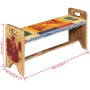 Recycled solid wood cola bench 100x30x50 cm by vidaXL, Benches for halls and storage - Ref: Foro24-243457, Price: 185,51 €, D...